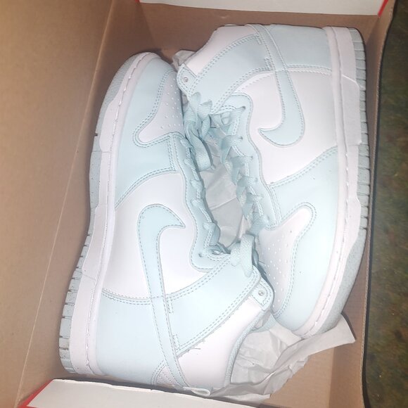 Nike Shoes - Women's white, high dunks...